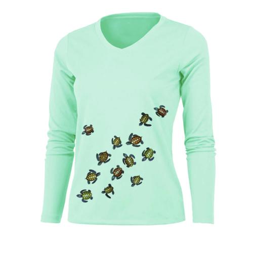 Baby Sea Turtle Women L/S Shirt