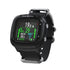 Black dive computer watch with digital display