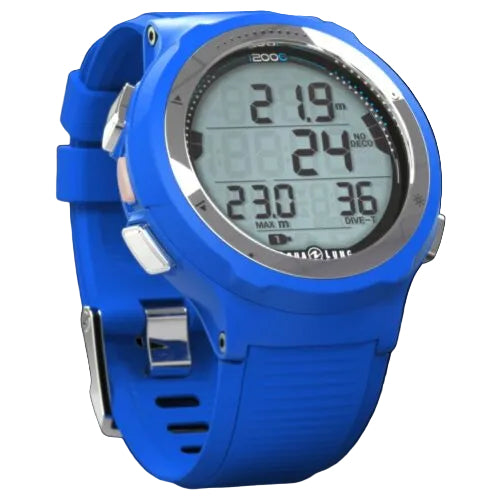 Blue digital watch