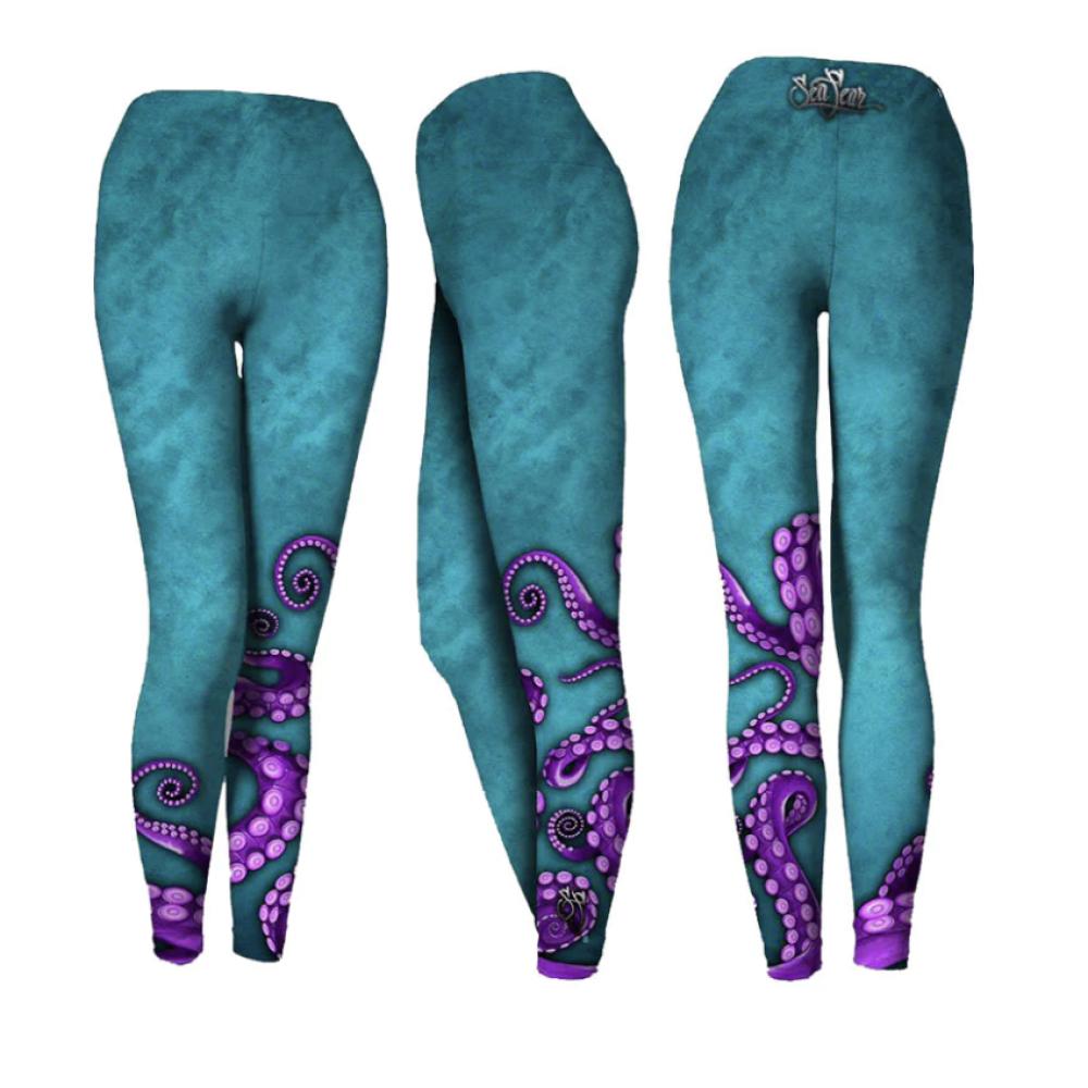 Octo Legs Blue Leggings