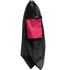Black mesh bag with a pink pouch